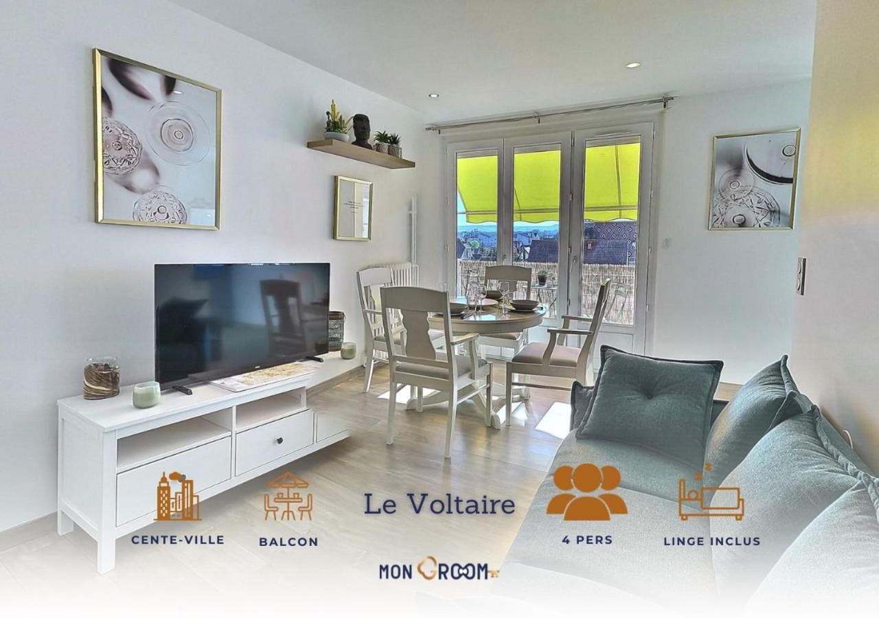 Le Voltaire - Balcon - 2 Chb - 3 Lits - 2 Min Gare Et Cente-Ville - Mon Groom Troyes Eksteriør billede